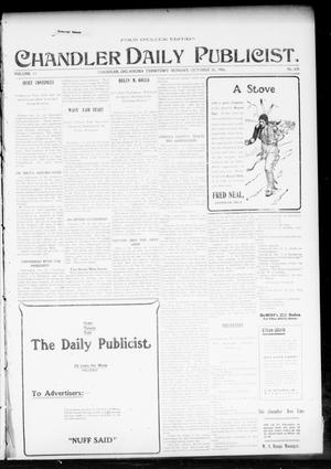 Chandler Daily Publicist. (Chandler, Okla. Terr.), Vol. 3, No. 178, Ed. 1 Monday, October 24, 1904