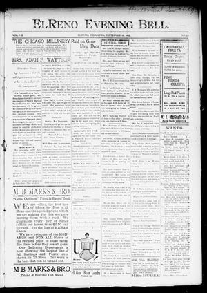 El Reno Evening Bell. (El Reno, Okla.), Vol. 8, No. 12, Ed. 1 Wednesday, September 10, 1902