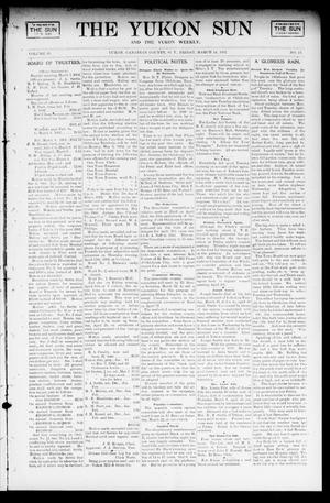 The Yukon Sun And The Yukon Weekly. (Yukon, Okla. Terr.), Vol. 10, No. 11, Ed. 1 Friday, March 14, 1902
