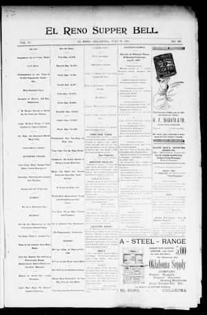 El Reno Supper Bell. (El Reno, Okla.), Vol. 6, No. 285, Ed. 1 Saturday, July 20, 1901