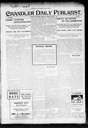 Chandler Daily Publicist. (Chandler, Okla. Terr.), Vol. 3, No. 309, Ed. 1 Monday, April 3, 1905