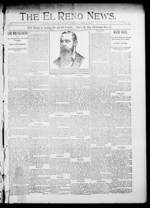 The El Reno News. (El Reno, Okla. Terr.), Vol. 6, No. 13, Ed. 1 Thursday, June 27, 1901