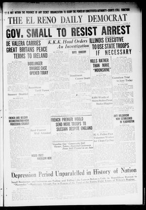 Primary view of object titled 'The El Reno Daily Democrat (El Reno, Okla.), Vol. 31, No. 83, Ed. 1 Friday, July 22, 1921'.