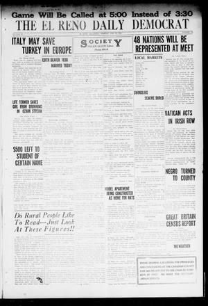 The El Reno Daily Democrat (El Reno, Okla.), Vol. 31, No. 110, Ed. 1 Tuesday, August 23, 1921