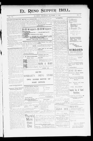 El Reno Supper Bell. (El Reno, Okla.), Vol. 7, No. 57, Ed. 1 Wednesday, October 30, 1901
