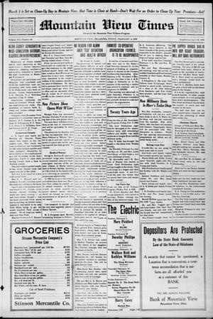 Mountain View Times (Mountain View, Okla.), Vol. 21, No. 40, Ed. 1 Friday, February 6, 1920