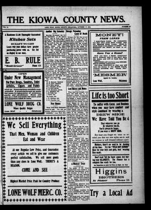 The Kiowa County News. (Lone Wolf, Okla.), Vol. 11, No. 48, Ed. 1 Thursday, October 17, 1912