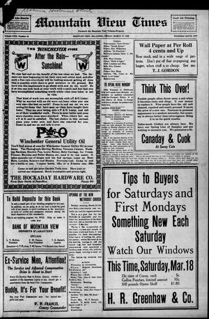 Mountain View Times (Mountain View, Okla.), Vol. 23, No. 46, Ed. 1 Friday, March 17, 1922