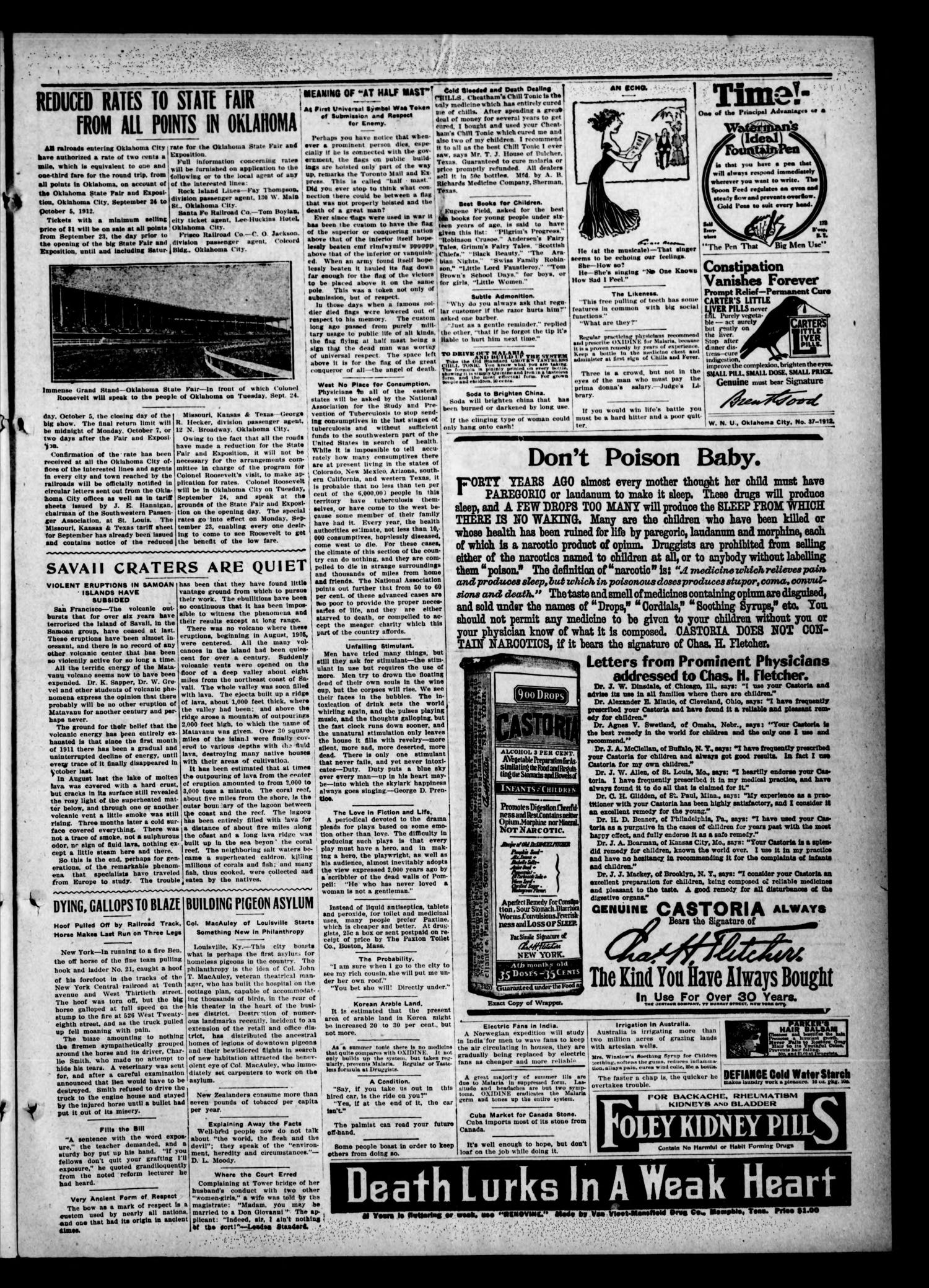 The Kiowa County News. (Lone Wolf, Okla.), Vol. 11, No. 43, Ed. 1 Thursday, September 12, 1912
                                                
                                                    [Sequence #]: 3 of 8
                                                