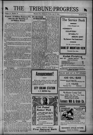 The Tribune-Progress (Mountain View, Okla.), Vol. 21, No. 10, Ed. 1 Friday, July 11, 1919
