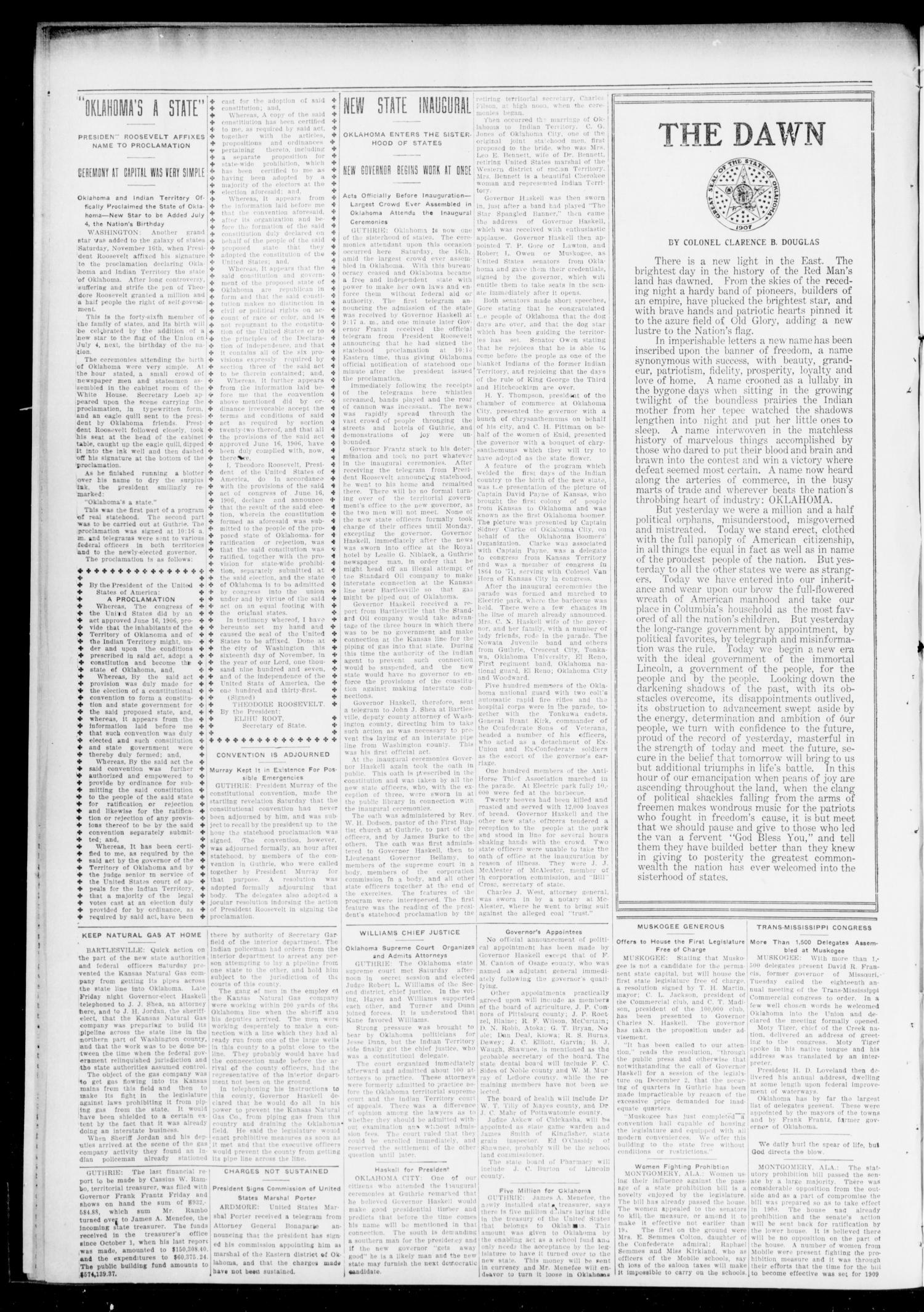 The Chandler Tribune (Chandler, Okla.), Vol. 7, No. 83, Ed. 1 Friday, November 22, 1907
                                                
                                                    [Sequence #]: 2 of 6
                                                