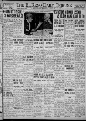 Primary view of object titled 'The El Reno Daily Tribune (El Reno, Okla.), Vol. 42, No. 30, Ed. 1 Wednesday, March 8, 1933'.