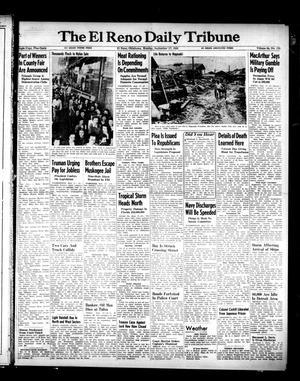 Primary view of object titled 'The El Reno Daily Tribune (El Reno, Okla.), Vol. 54, No. 170, Ed. 1 Monday, September 17, 1945'.