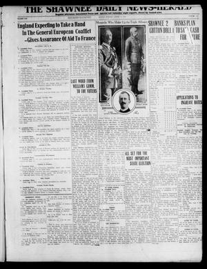 The Shawnee Daily News-Herald (Shawnee, Okla.), Vol. 19, No. 281, Ed. 1 Monday, August 3, 1914