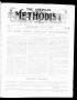 Thumbnail image of item number 1 in: 'The American Methodist (Stroud, Okla.), Vol. 1, No. 49, Ed. 1 Wednesday, June 27, 1906'.