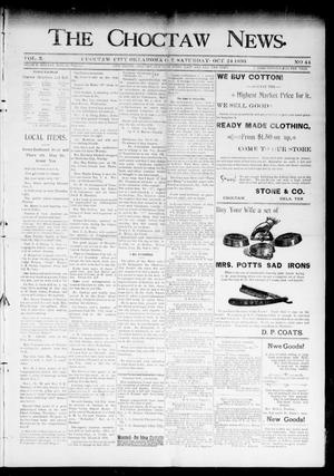 The Choctaw News. (Choctaw City, Okla. Terr.), Vol. 3, No. 44, Ed. 1 Saturday, October 24, 1896