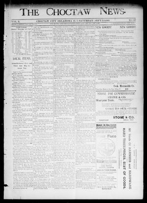 The Choctaw News. (Choctaw City, Okla. Terr.), Vol. 3, No. 37, Ed. 1 Saturday, September 5, 1896