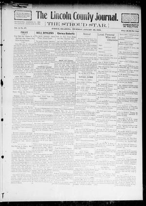 The Lincoln County Journal. The Stroud Star. (Stroud, Okla.), Vol. 3, No. 47, Ed. 1 Thursday, January 28, 1909