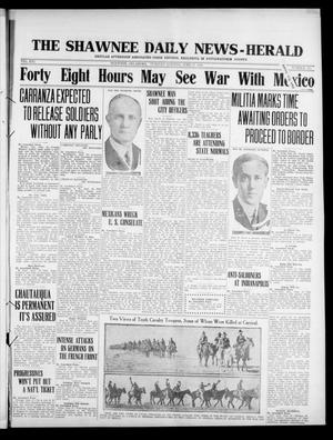 The Shawnee Daily News-Herald (Shawnee, Okla.), Vol. 21, No. 323, Ed. 1 Tuesday, June 27, 1916