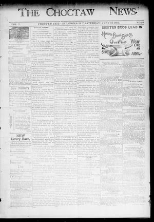 The Choctaw News. (Choctaw City, Okla. Terr.), Vol. 2, No. 28, Ed. 1 Saturday, July 13, 1895