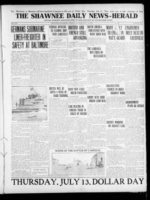 The Shawnee Daily News-Herald (Shawnee, Okla.), Vol. 21, No. 333, Ed. 1 Monday, July 10, 1916