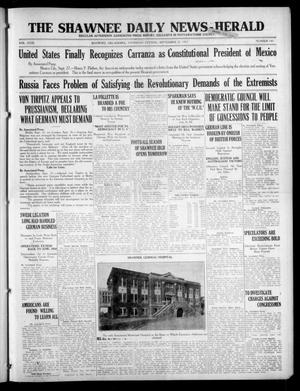 The Shawnee Daily News-Herald (Shawnee, Okla.), Vol. 23, No. 143, Ed. 1 Thursday, September 27, 1917