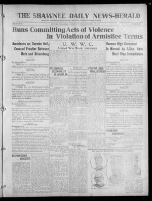 The Shawnee Daily News-Herald (Shawnee, Okla.), Vol. 24, No. 167, Ed. 1 Thursday, November 14, 1918
