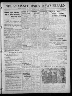 The Shawnee Daily News-Herald (Shawnee, Okla.), Vol. 24, No. 173, Ed. 1 Thursday, November 21, 1918