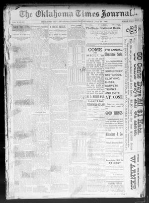 The Oklahoma Times Journal. (Oklahoma City, Okla. Terr.), Vol. 4, No. 315, Ed. 1 Thursday, July 13, 1893