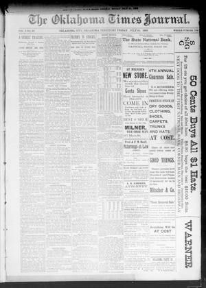 The Oklahoma Times Journal. (Oklahoma City, Okla. Terr.), Vol. 5, No. 39, Ed. 1 Friday, July 21, 1893