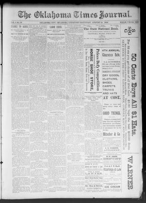 The Oklahoma Times Journal. (Oklahoma City, Okla. Terr.), Vol. 5, No. 58, Ed. 1 Saturday, August 12, 1893