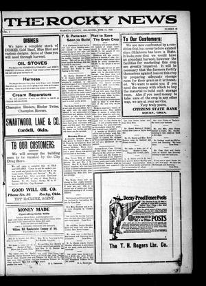 The Rocky News (Rocky, Okla.), Vol. 1, No. 48, Ed. 1 Friday, June 11, 1920