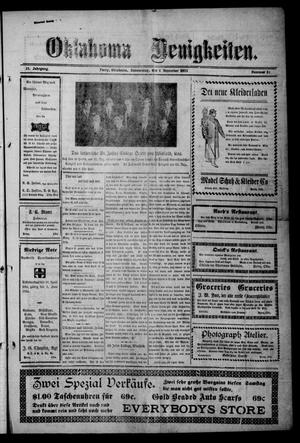 Oklahoma Neuigkeiten. (Perry, Okla.), Vol. 12, No. 33, Ed. 1 Thursday, December 4, 1913