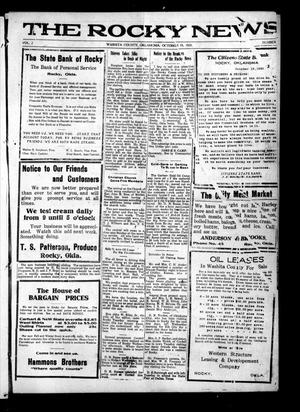 The Rocky News (Rocky, Okla.), Vol. 2, No. 14, Ed. 1 Friday, October 15, 1920