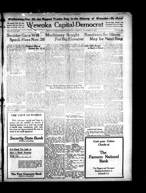 Wewoka Capital-Democrat (Wewoka, Okla.), Vol. 19, No. 46, Ed. 1 Thursday, November 20, 1919