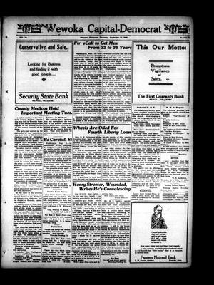 Wewoka Capital-Democrat (Wewoka, Okla.), Vol. 18, No. 36, Ed. 1 Thursday, September 12, 1918