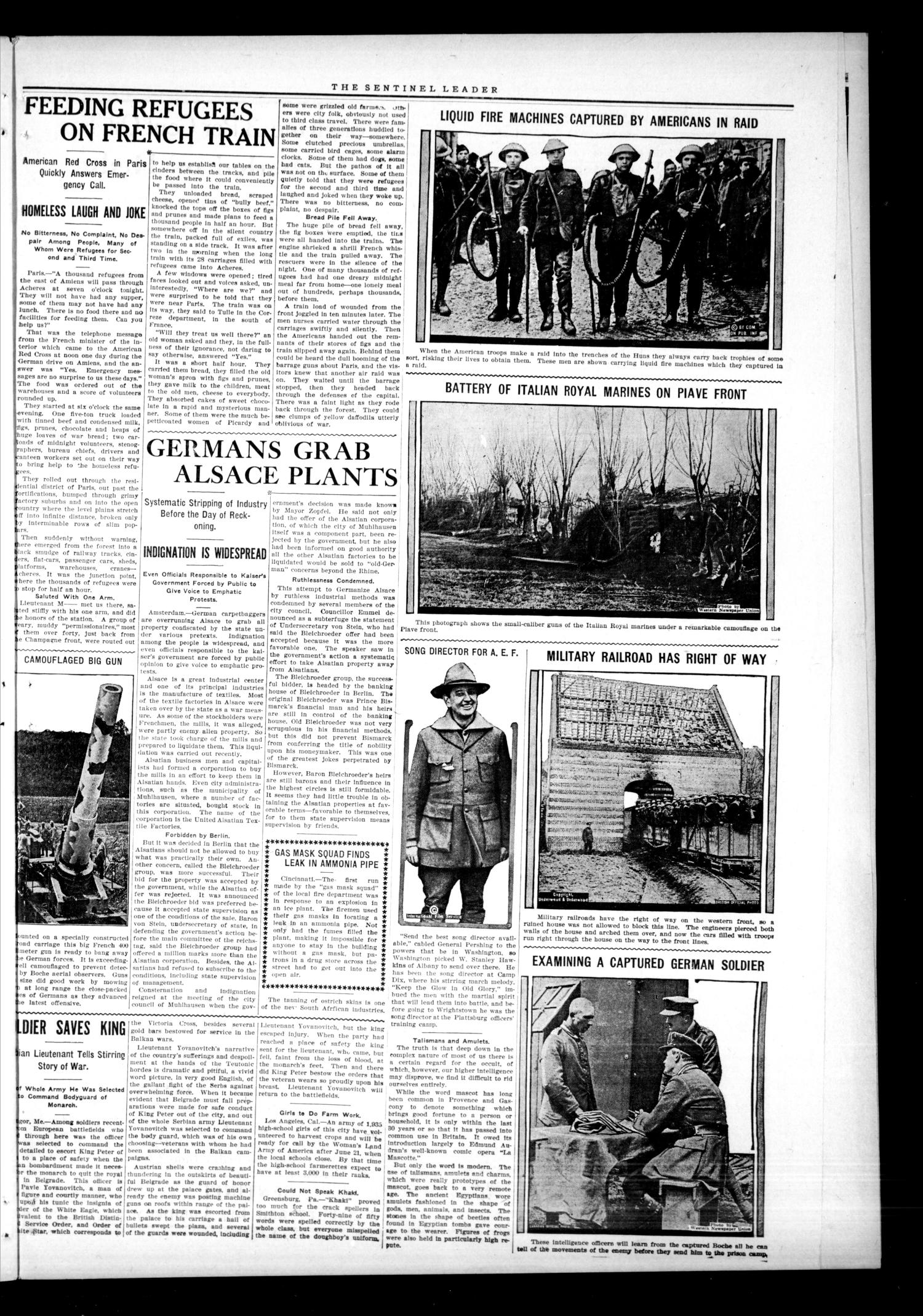 The Sentinel Leader. (Sentinel, Okla.), Vol. 15, No. 4, Ed. 1 Friday, June 21, 1918
                                                
                                                    [Sequence #]: 3 of 10
                                                