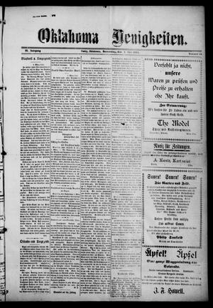 Oklahoma Neuigkeiten. (Perry, Okla.), Vol. 13, No. 45, Ed. 1 Thursday, March 4, 1915
