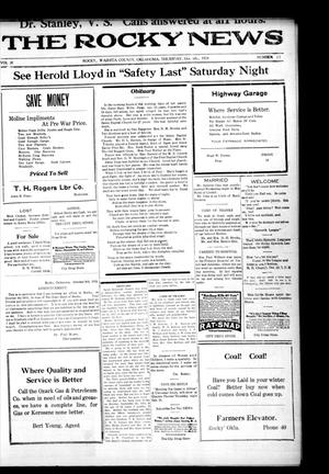 The Rocky News (Rocky, Okla.), Vol. 20, No. 15, Ed. 1 Thursday, October 9, 1924