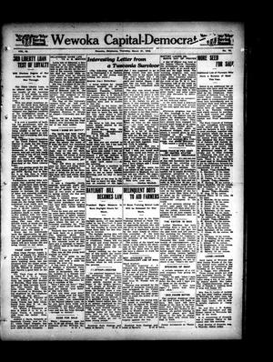 Wewoka Capital-Democrat (Wewoka, Okla.), Vol. 18, No. 10, Ed. 1 Thursday, March 21, 1918