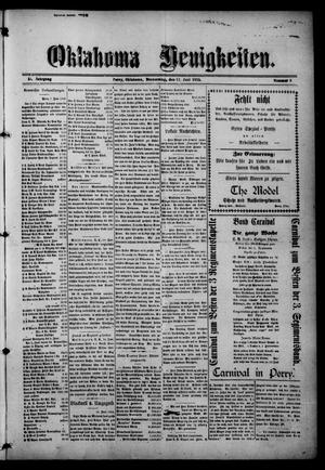 Oklahoma Neuigkeiten. (Perry, Okla.), Vol. 14, No. 8, Ed. 1 Thursday, June 17, 1915