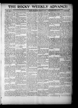 The Rocky Weekly Advance (Rocky, Okla.), Vol. 1, No. 19, Ed. 1 Thursday, August 30, 1906