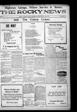 The Rocky News (Rocky, Okla.), Vol. 20, No. 18, Ed. 1 Thursday, October 30, 1924