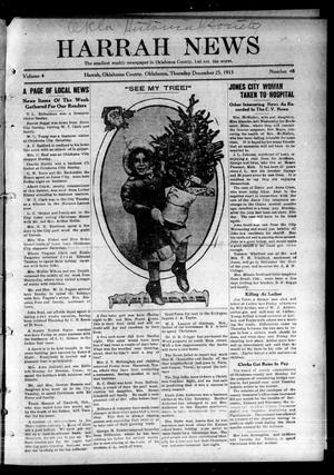 Harrah News (Harrah, Okla.), Vol. 4, No. 48, Ed. 1 Thursday, December 25, 1913