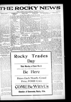 The Rocky News (Rocky, Okla.), Vol. 17, No. 51, Ed. 1 Thursday, June 29, 1922