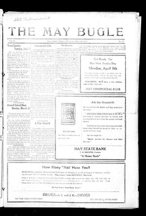 Primary view of object titled 'The May Bugle (May, Okla.), Vol. 19, No. 25, Ed. 1 Thursday, March 15, 1923'.