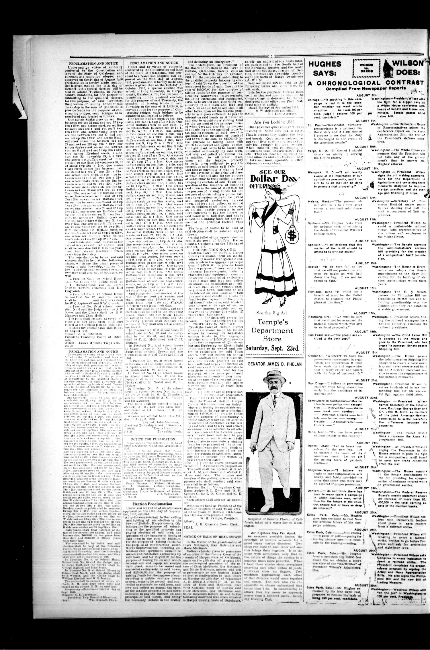 The Harper County Democrat (Buffalo, Okla.), Vol. 10, No. 25, Ed. 1 Friday, September 22, 1916
                                                
                                                    [Sequence #]: 4 of 6
                                                
