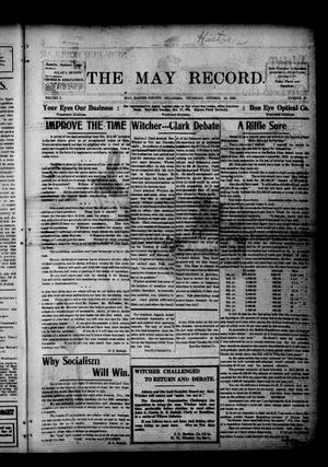 The May Record. (May, Okla.), Vol. 5, No. 31, Ed. 1 Thursday, October 12, 1916