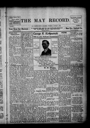 The May Record. (May, Okla.), Vol. 5, No. 23, Ed. 1 Thursday, August 17, 1916