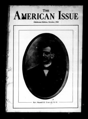 The American Issue (Oklahoma City, Okla.), Vol. 6, No. 10, Ed. 1 Saturday, October 1, 1910